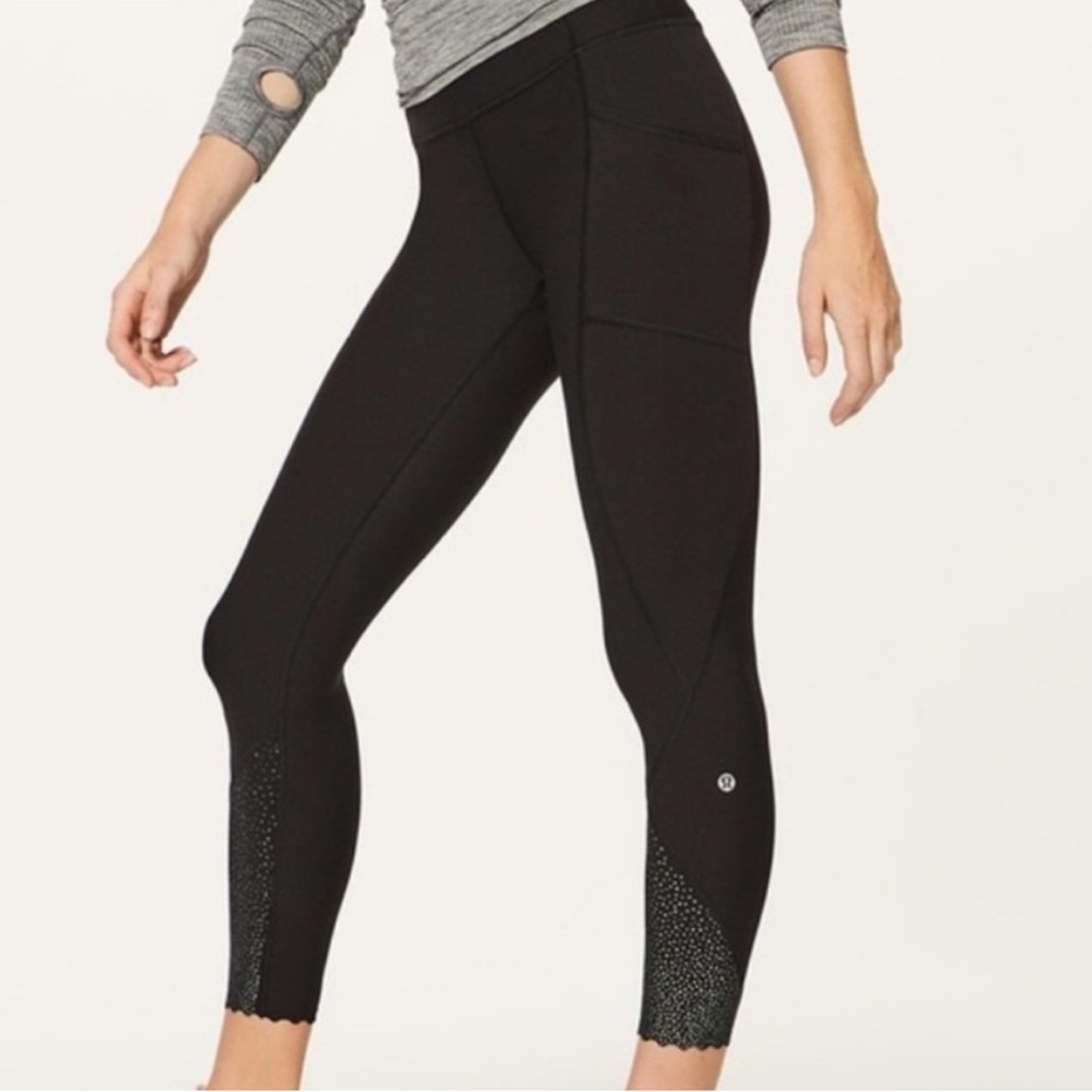 Lululemon Scalloped Hem Reflective Leggings